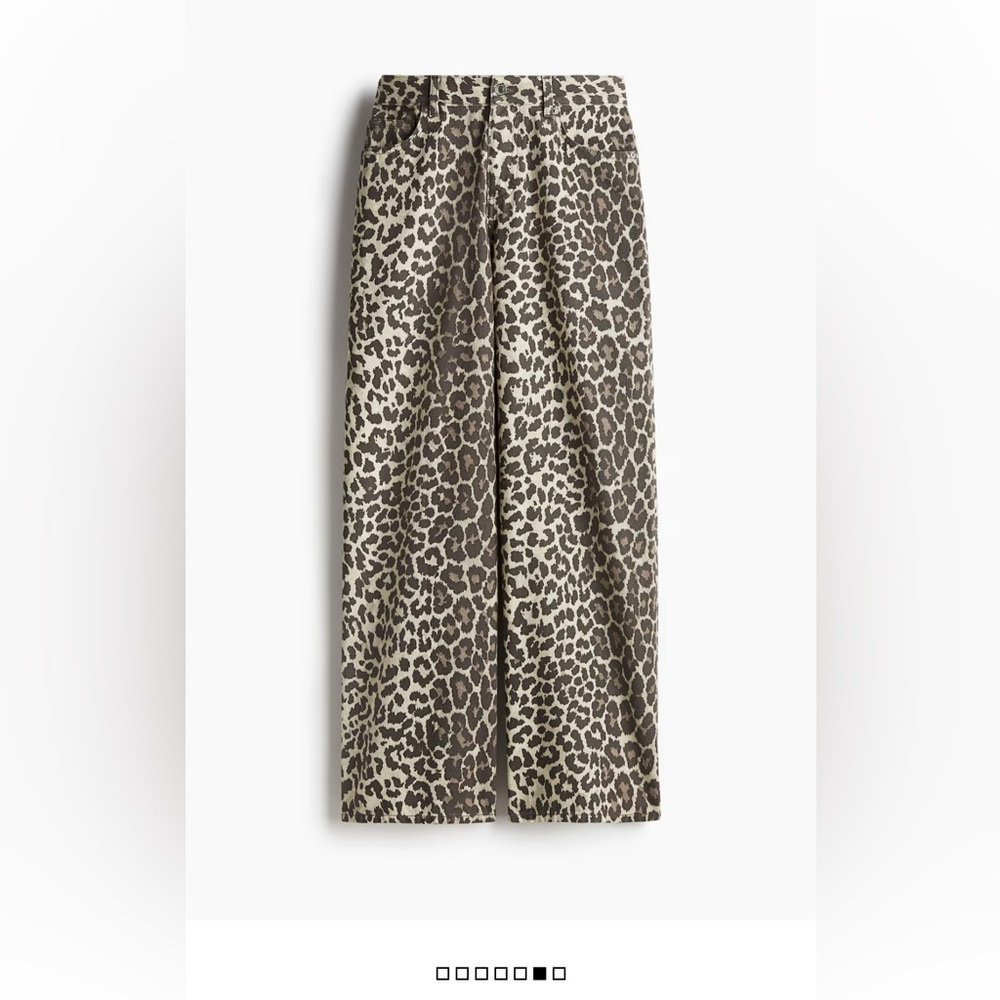 H&M Cream Flare Maxi Jeans Night Out
